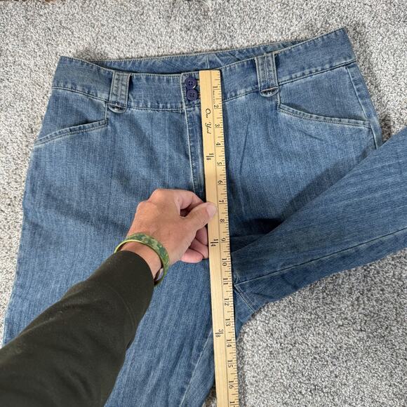 White Stag Mom Jeans 8 Blue Medium Stonewash Stretch Straight Leg Zip Fly - Picture 5 of 14